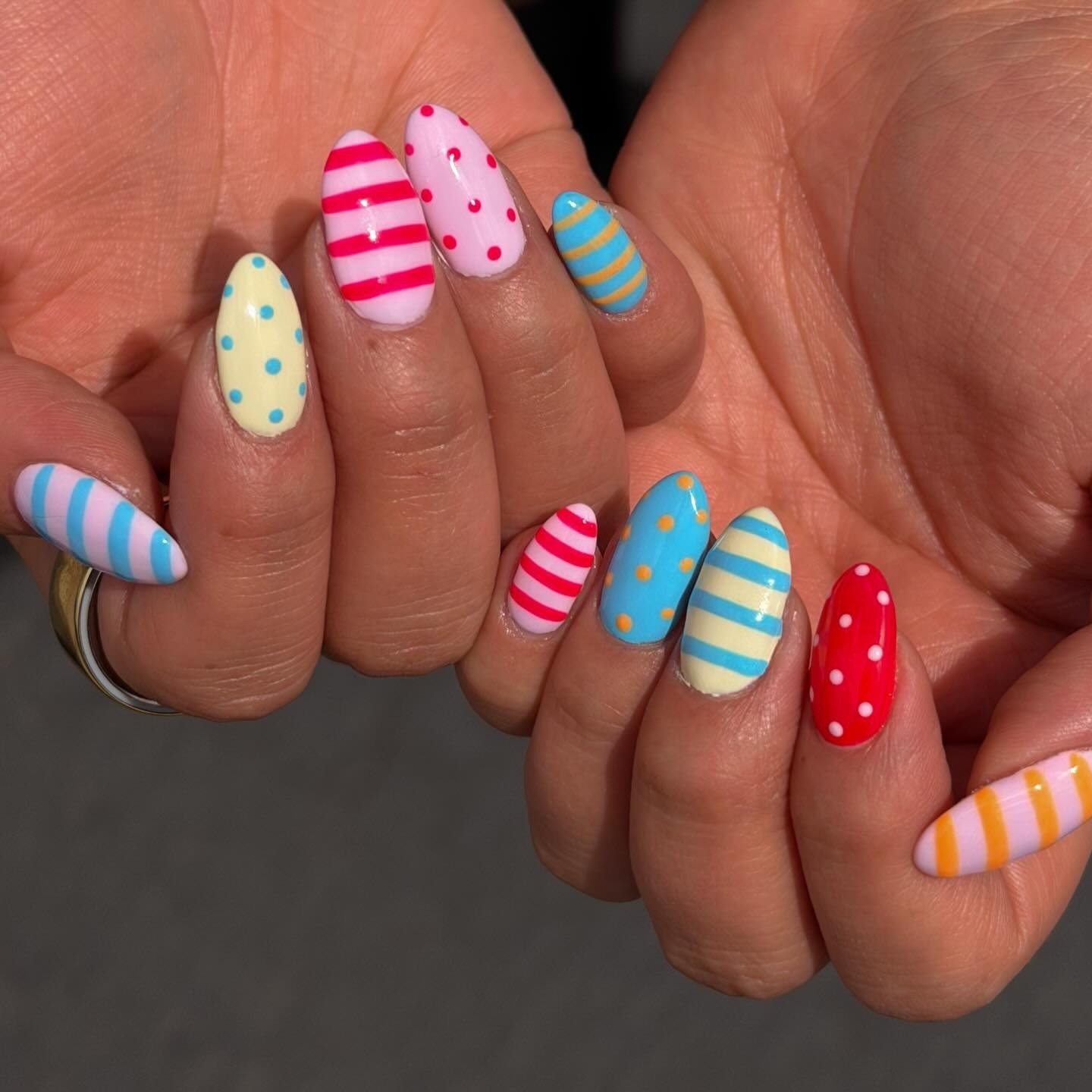 Retro Dots Stripes Mix